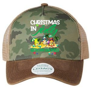 Summer Vacation Gnomes Christmas In July With My Gnomies Legacy Tie Dye Trucker Hat