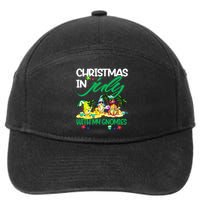 Summer Vacation Gnomes Christmas In July With My Gnomies 7-Panel Snapback Hat