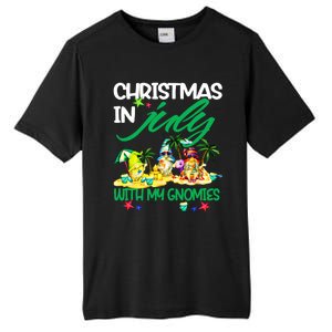 Summer Vacation Gnomes Christmas In July With My Gnomies Tall Fusion ChromaSoft Performance T-Shirt