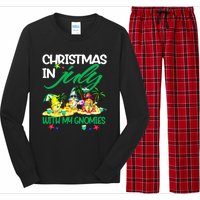 Summer Vacation Gnomes Christmas In July With My Gnomies Long Sleeve Pajama Set