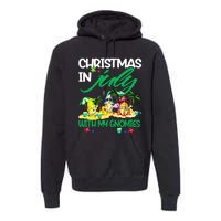 Summer Vacation Gnomes Christmas In July With My Gnomies Premium Hoodie