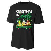 Summer Vacation Gnomes Christmas In July With My Gnomies Performance Sprint T-Shirt