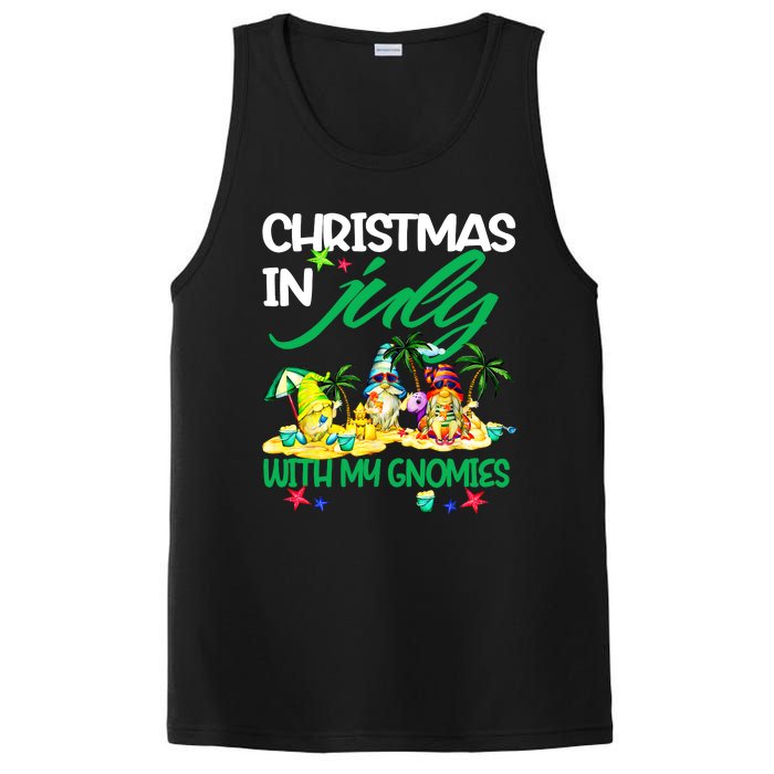 Summer Vacation Gnomes Christmas In July With My Gnomies PosiCharge Competitor Tank