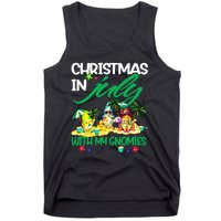 Summer Vacation Gnomes Christmas In July With My Gnomies Tank Top