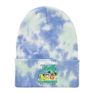 Summer Vacation Gnomes Christmas In July With My Gnomies Tie Dye 12in Knit Beanie