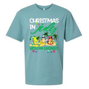 Summer Vacation Gnomes Christmas In July With My Gnomies Sueded Cloud Jersey T-Shirt