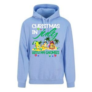 Summer Vacation Gnomes Christmas In July With My Gnomies Unisex Surf Hoodie