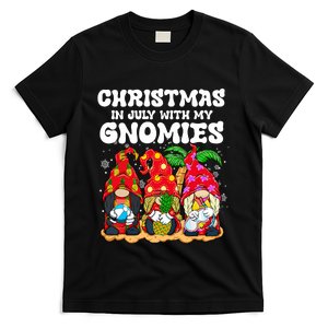 Summer Vacation Gnomes Lover Funny Christmas In July T-Shirt