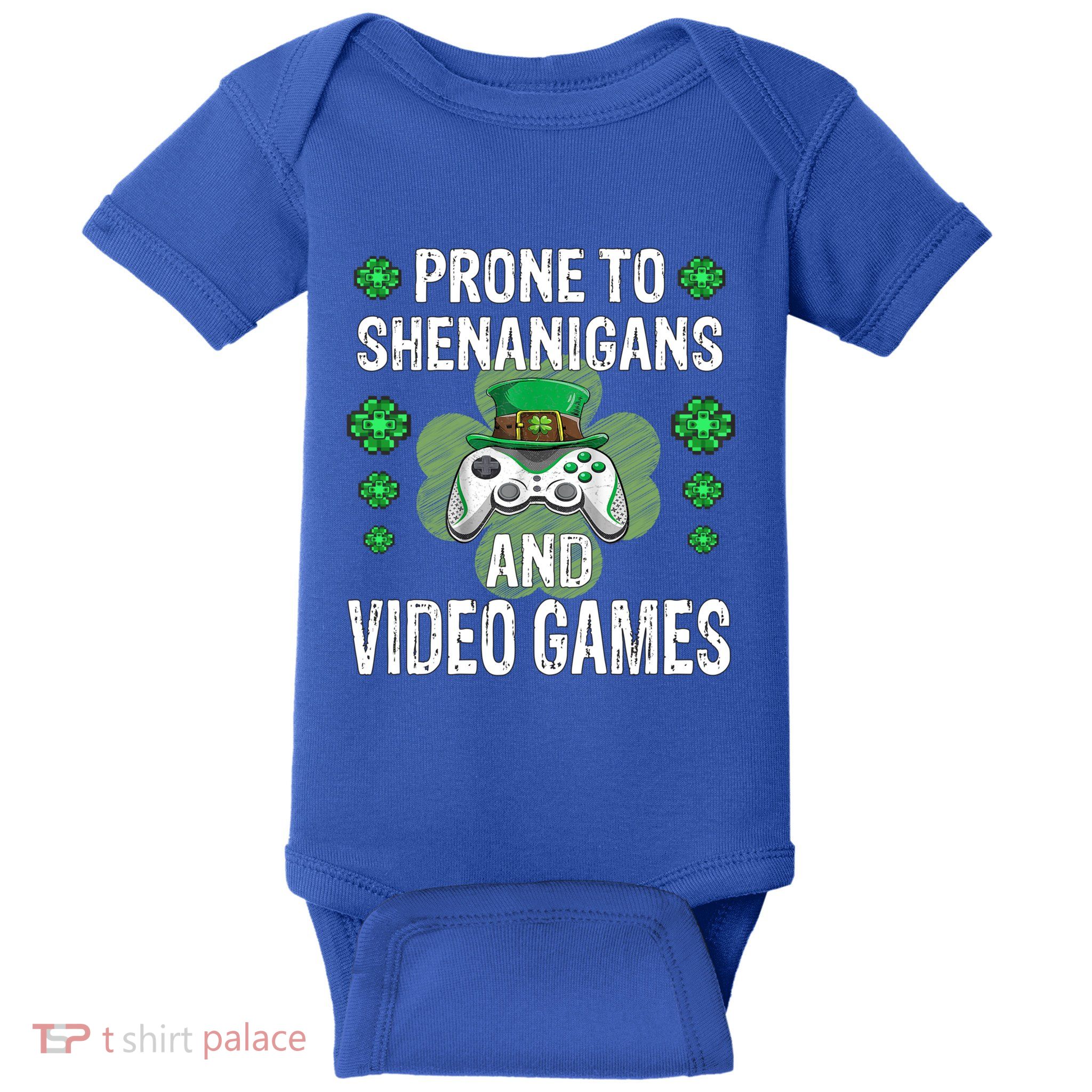 Shenanigans Video Games Funny Gamer St Patricks Day Cool Gift Baby Bodysuit