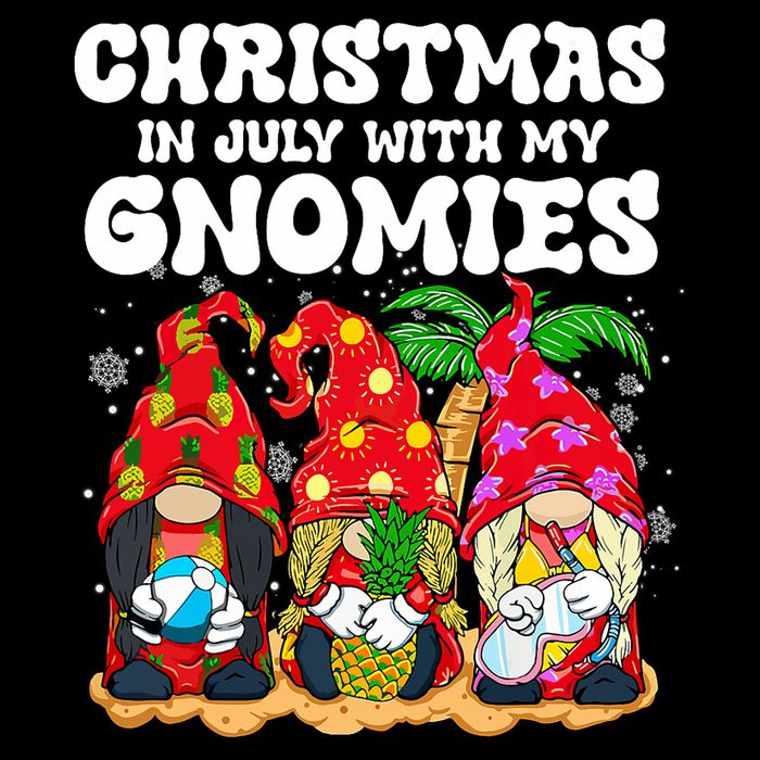 Summer Vacation Gnomes Lover Funny Christmas In July Backpack