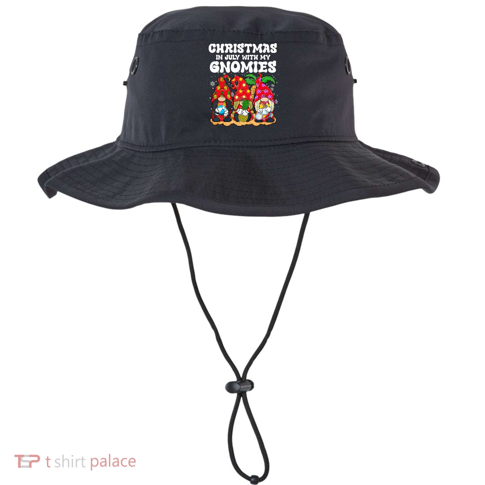 Summer Vacation Gnomes Lover Funny Christmas In July Bucket Hat