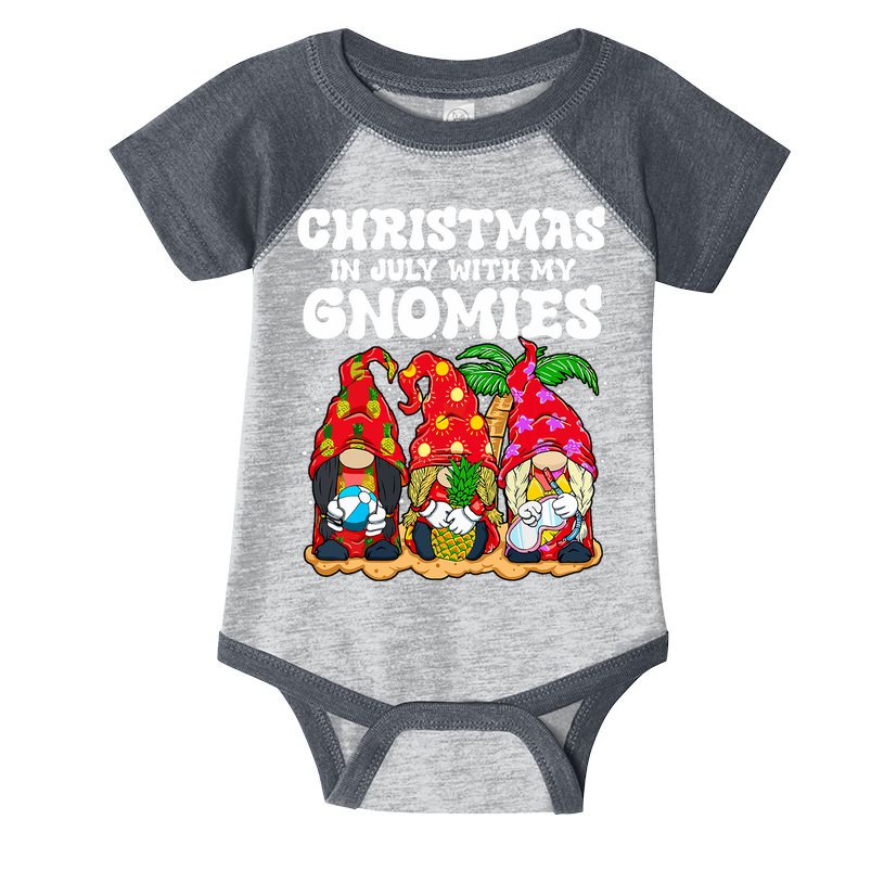 Summer Vacation Gnomes Lover Funny Christmas In July Infant Baby Jersey Bodysuit