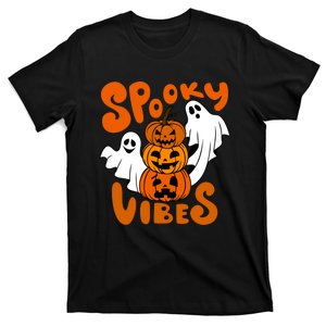 Spooky Vibes Happy Halloween Pumpkin Boo Costumes T-Shirt