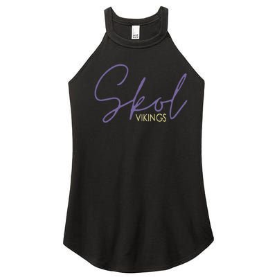 Skol Vikings Halloween Women’s Perfect Tri Rocker Tank