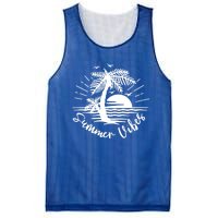 Summer Vibes Hello Summer Beach Vacay Summertime Palm Tree Gift Mesh Reversible Basketball Jersey Tank