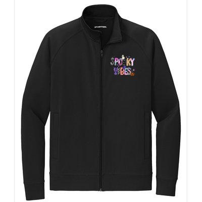 Spooky Vibes Halloween Stretch Full-Zip Cadet Jacket