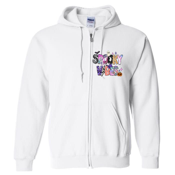 Spooky Vibes Halloween Full Zip Hoodie