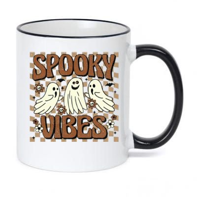 Spooky Vibes Halloween Ghoul Ghost Spooky 11oz Black Color Changing Mug