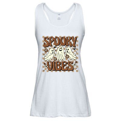 Spooky Vibes Halloween Ghoul Ghost Spooky Ladies Essential Flowy Tank