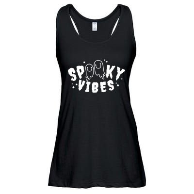 Spooky Vibes Halloween Ghost Cute Ladies Essential Flowy Tank