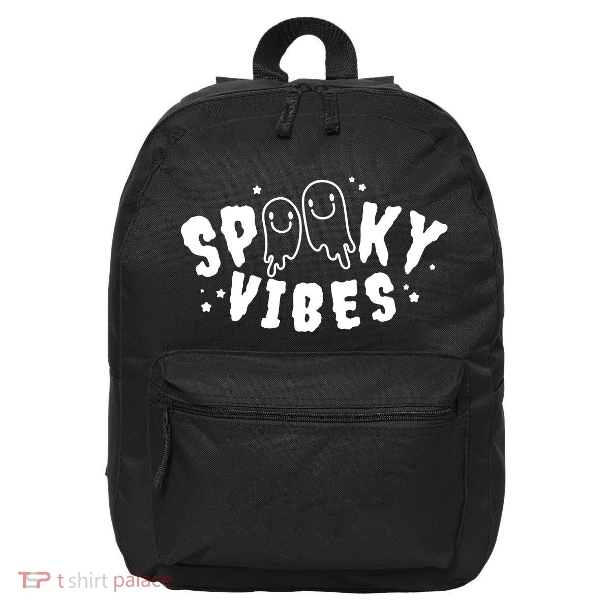 Spooky Vibes Halloween Ghost Cute 16 in Basic Backpack