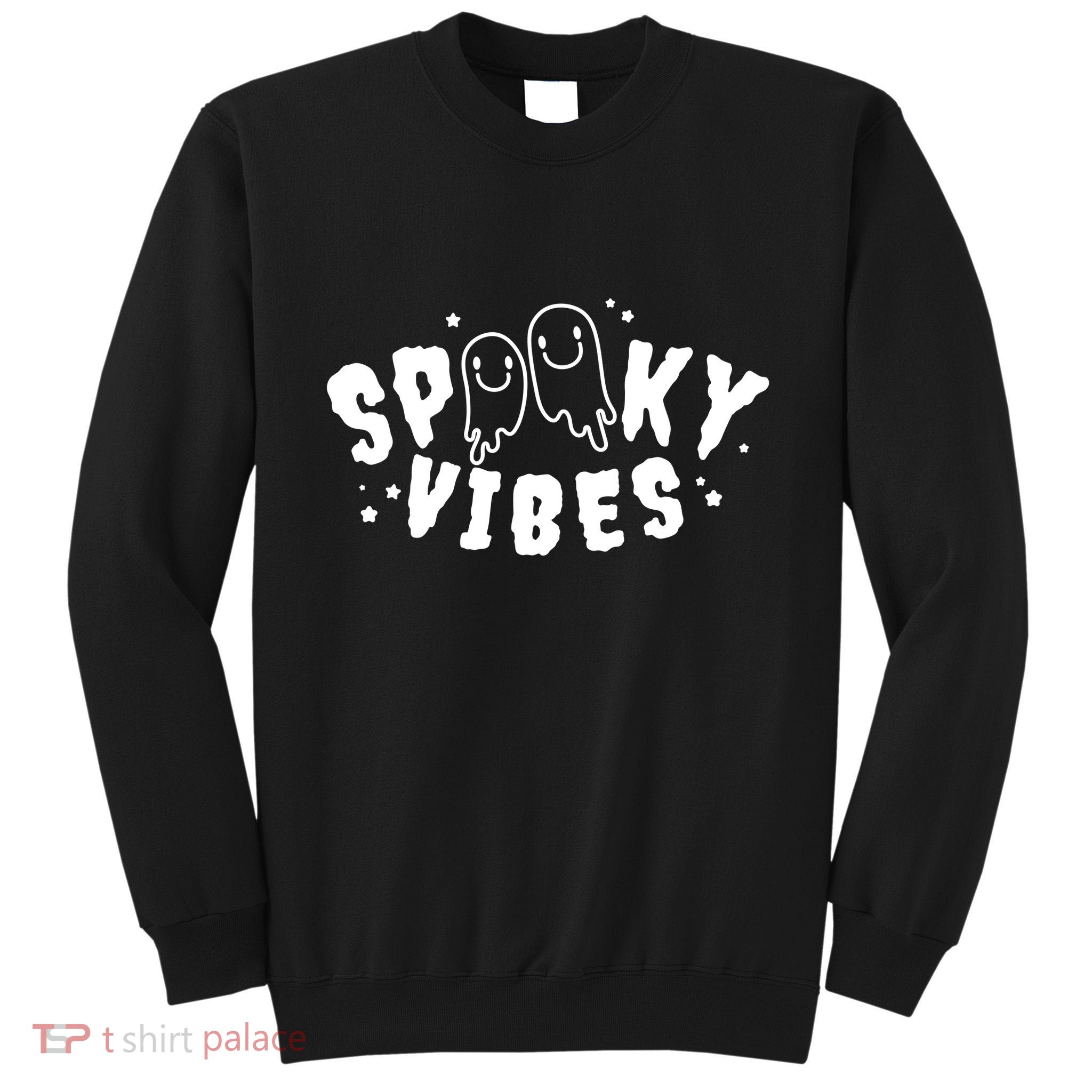 Spooky Vibes Halloween Ghost Cute Tall Sweatshirt