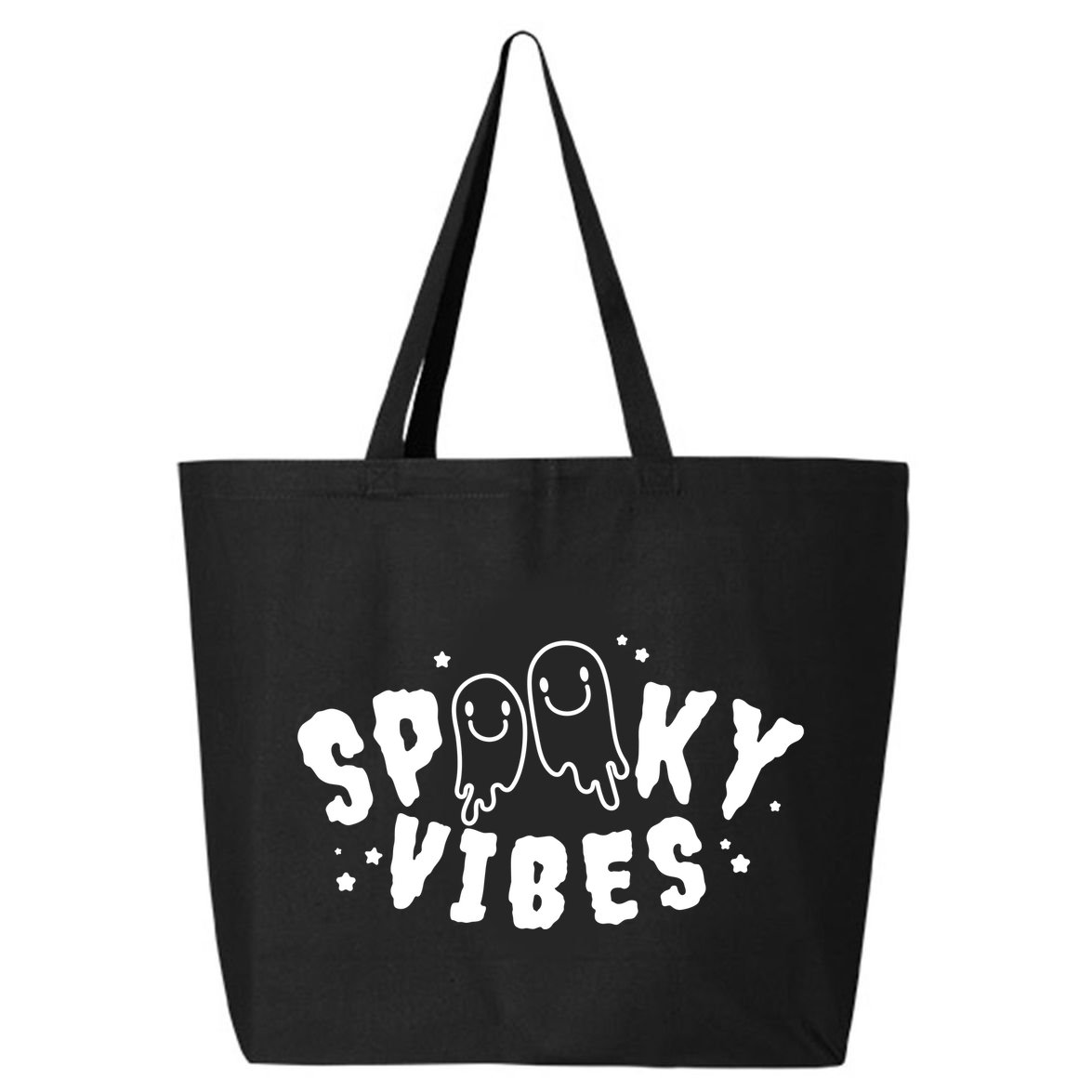 Spooky Vibes Halloween Ghost Cute 25L Jumbo Tote