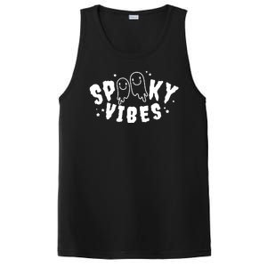 Spooky Vibes Halloween Ghost Cute PosiCharge Competitor Tank