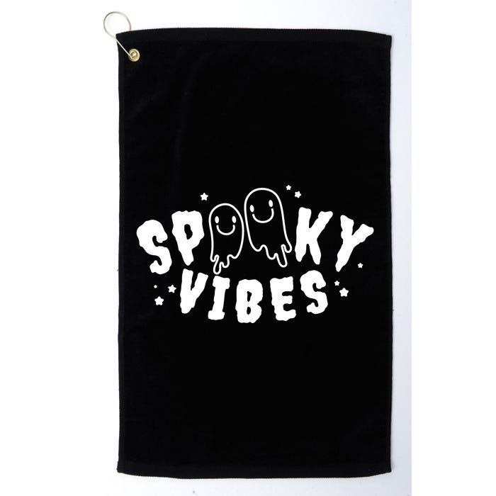 Spooky Vibes Halloween Ghost Cute Golf Towel