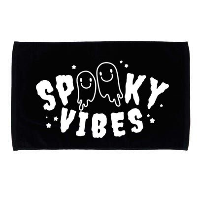 Spooky Vibes Halloween Ghost Cute Microfiber Hand Towel