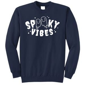 Spooky Vibes Halloween Ghost Cute Tall Sweatshirt