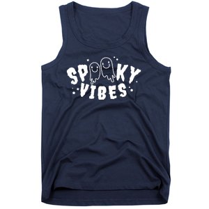 Spooky Vibes Halloween Ghost Cute Tank Top