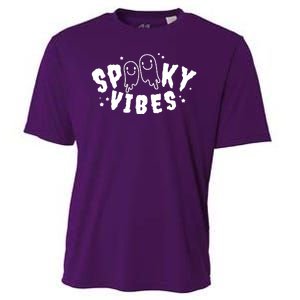 Spooky Vibes Halloween Ghost Cute Cooling Performance Crew T-Shirt