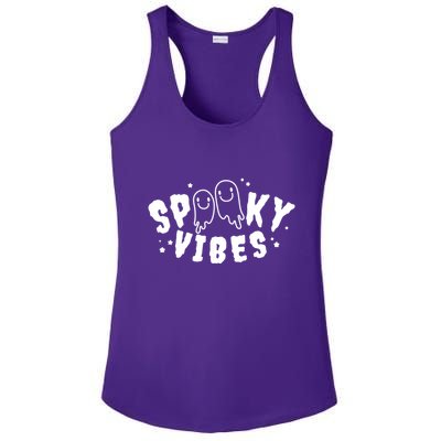 Spooky Vibes Halloween Ghost Cute Ladies PosiCharge Competitor Racerback Tank