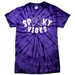 Spooky Vibes Halloween Ghost Cute Tie-Dye T-Shirt