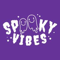 Spooky Vibes Halloween Ghost Cute Kids T-Shirt