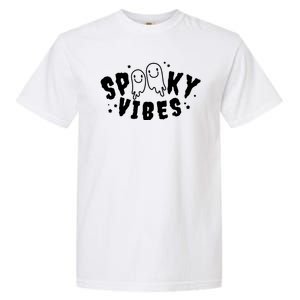 Spooky Vibes Halloween Ghost Cute Garment-Dyed Heavyweight T-Shirt