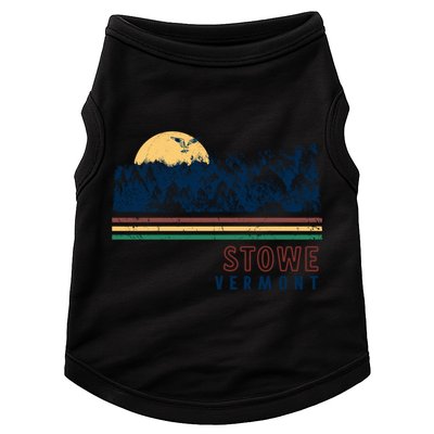 Stowe Vermont Hiking Skiing Retro Cool Gift Doggie Tank