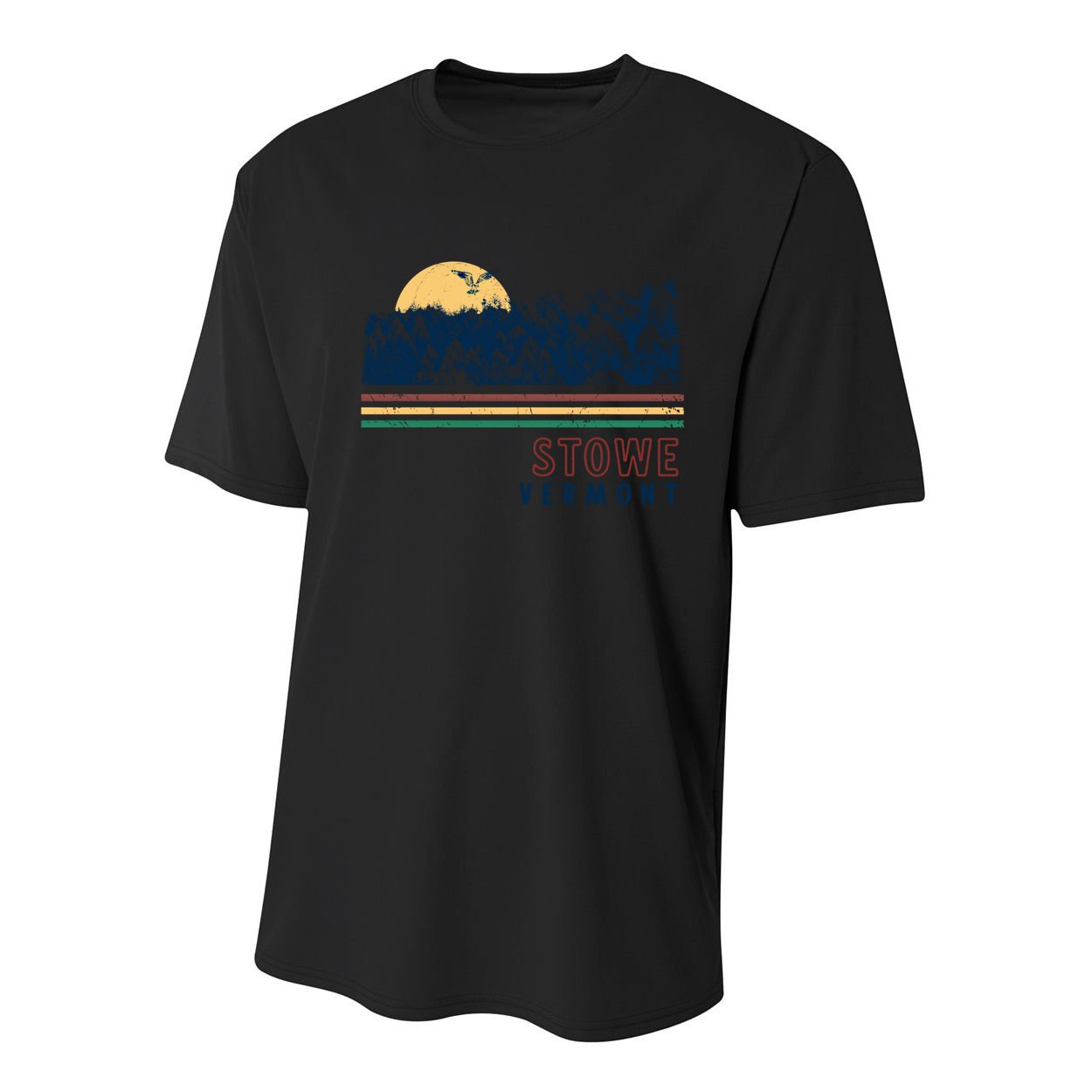 Stowe Vermont Hiking Skiing Retro Cool Gift Youth Performance Sprint T-Shirt
