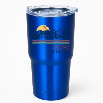 Stowe Vermont Hiking Skiing Retro Cool Gift Tumbler
