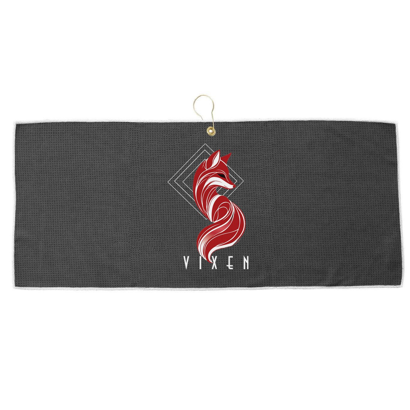Stylish Vixen Hotwife Lifestyle Large Microfiber Waffle Golf Towel