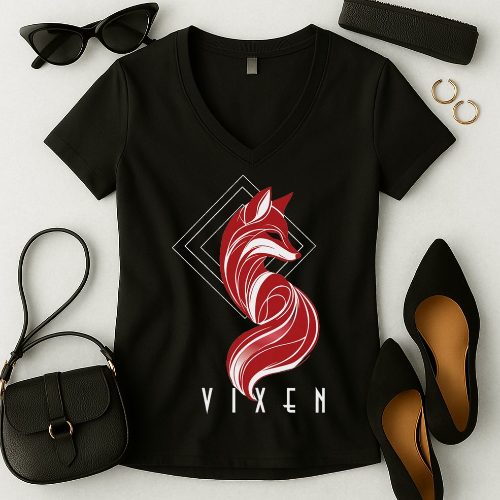Stylish Vixen Hotwife Lifestyle Women's V-Neck T-Shirt