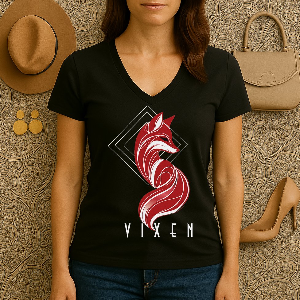 Stylish Vixen Hotwife Lifestyle Women's V-Neck T-Shirt
