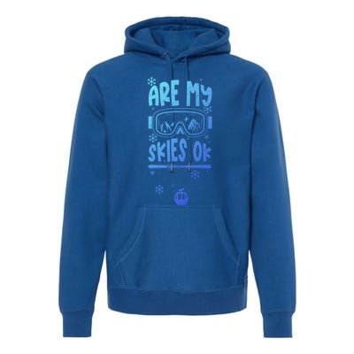 Ski Vacation Humor: Are My Skies Ok Apres Ski Gift Premium Hoodie