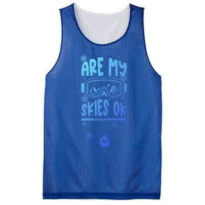 Ski Vacation Humor: Are My Skies Ok Apres Ski Gift Mesh Reversible Basketball Jersey Tank