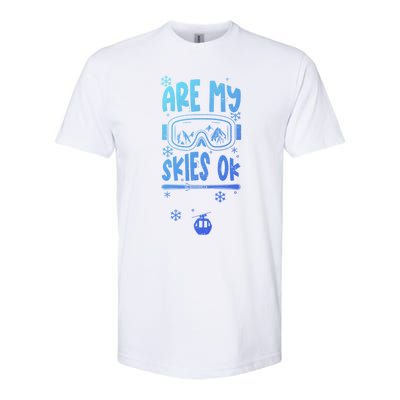 Ski Vacation Humor: Are My Skies Ok Apres Ski Gift Softstyle CVC T-Shirt