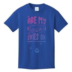 Ski Vacation Humor: Are My Skies Ok Apres Ski Gift Kids T-Shirt