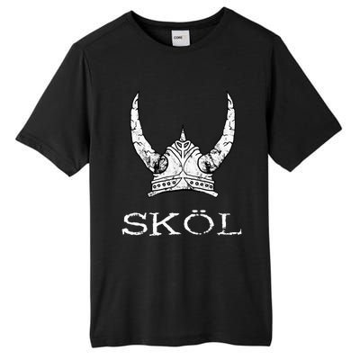 Skol Viking Helmet Nordic Scandinavian Norse Mythology Tall Fusion ChromaSoft Performance T-Shirt