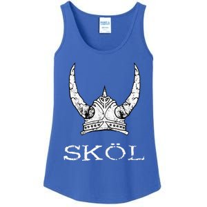 Skol Viking Helmet Nordic Scandinavian Norse Mythology Ladies Essential Tank