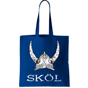 Skol Viking Helmet Nordic Scandinavian Norse Mythology Tote Bag